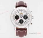 New Replica Breitling Navitimer B01 White Chronograph Watch For Men (1)_th.jpg